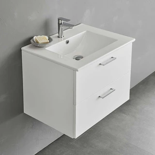 Bathlife Lycklig Servantskap 61x46,5 cm, Hvit servant, Hvit