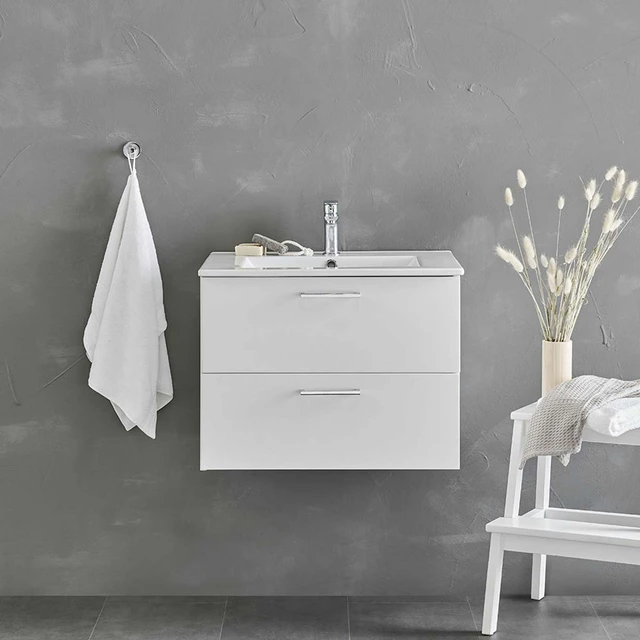 Bathlife Lycklig Servantskap 61x46,5 cm, Hvit servant, Hvit 