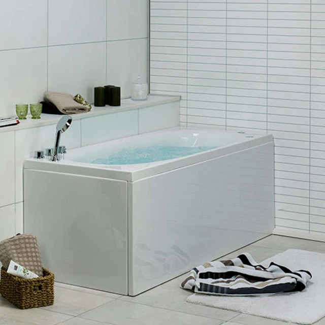 Bathlife Fridfull Boblebad Intro 150 cm, Venstre, Hvit 