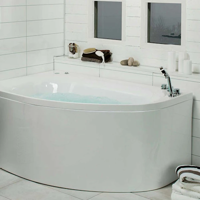 Bathlife Trivsam Boblebad Intro 160 cm, Høyre, Hvit 