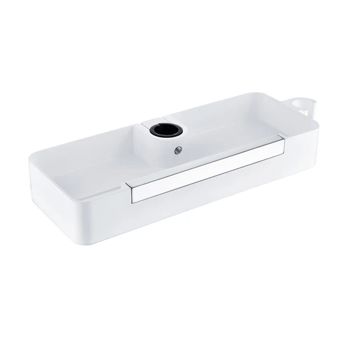 Bathlife Belasta Såpekurv For dusjstang, 29x11 cm, Hvit 
