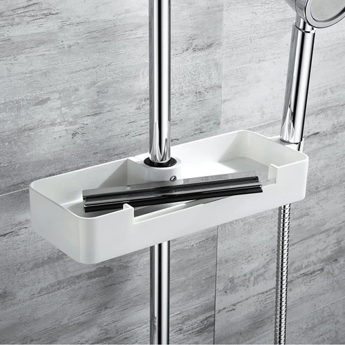 Bathlife Belasta Såpekurv For dusjstang, 29x11 cm, Hvit 