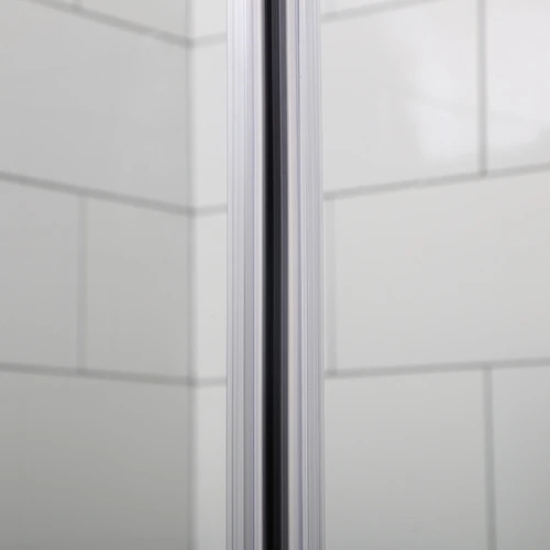 Bathlife Allsidig Dusjdør 80 cm, Alu Blank/Klart Glass 