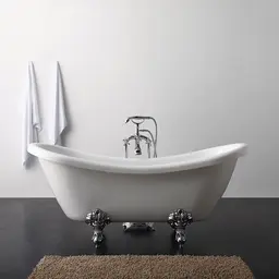 Bathlife Ideal Like Frittstående Badekar 1760x700 mm, Akryl, Hvit