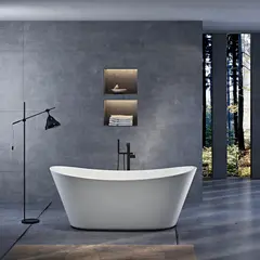 Bathlife Ideal Relax Frittstående kar 1700x810 mm, Akryl, Hvit