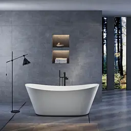 Bathlife Ideal Relax Frittstående kar 1700x810 mm, Akryl, Hvit