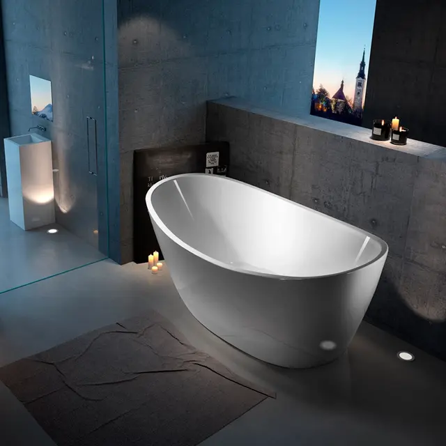 Bathlife Ideal Relax Frittstående kar 1700x810 mm, Akryl, Hvit 