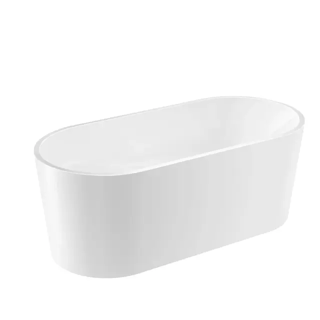 Bathlife Ideal Frittstående badekar 1600x750 mm, Akryl, Hvit 