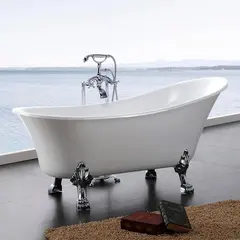 Bathlife Fossing Frittstående Badekar 1620x710 mm, Akryl, Hvit