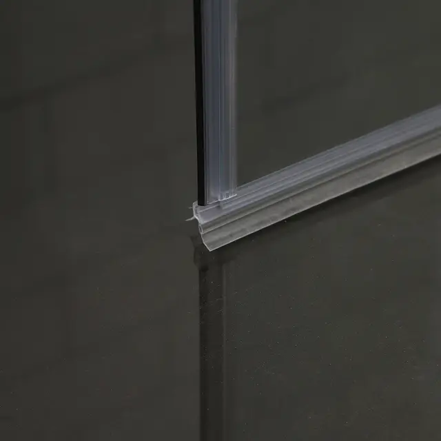 Bathlife Allsidig Dusjdør 100 cm, Sølv/Klart Glass 