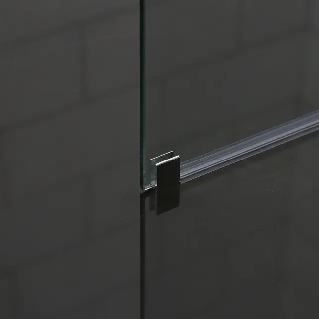 Bathlife Allsidig Dusjvegg 90 cm, Sølv/Klart Glass 