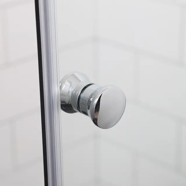 Bathlife Allsidig Dusjhjørne 90x80 cm, Sølv/Klart Glass 