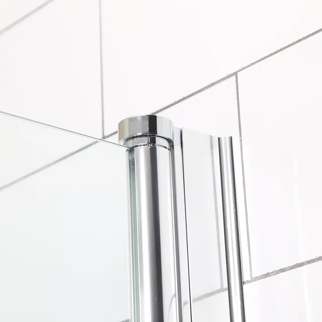 Bathlife Allsidig Dusjhjørne 100x80 cm, Sølv/Klart Glass 