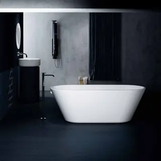 Bathlife Balans Frittst&#229;ende badekar 1500x700 mm, Akryl, Hvit