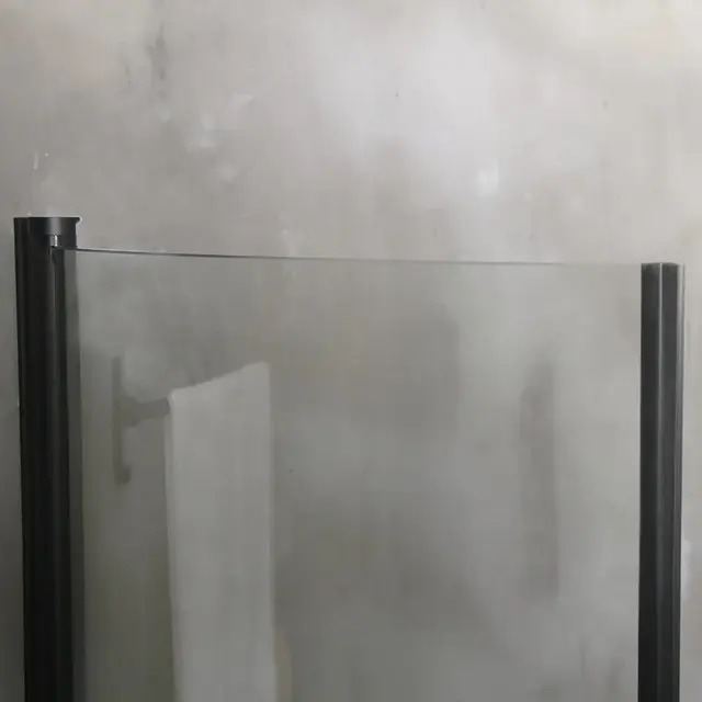 Bathlife Allsidig Dusjdør 70 cm, Sort Matt/Klart Glass 