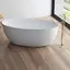 Bathlife Modern Frittst&#229;ende badekar 1600x850 mm, Akryl, Hvit