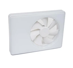 Duka Smartfan Baderomsvifte &#216;100 mm, Fuktstyring, Timer, Hvit