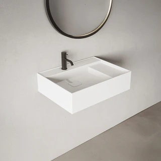 Copenhagen Bath Oslo 60 Servant 60x45 cm, Venstre, Hvit Matt