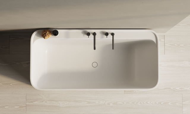 Copenhagen Bath Yuno badekar 1650x780 mm, Frittstående i Hvit Matt 