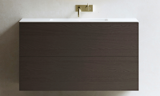 Copenhagen Bath Rungsted Servantskap 100 100x45x54,5 cm, m/benkeplate, Røkt Eik