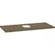 Dansani Inzo Benkeplate, senter 100,2x45,3x2,5 cm, u/bl.hull, Brun Eik