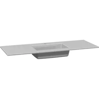 Dansani Edge Porselensservant 120,5x45,5 cm, m/1 blanderhull, Hvit