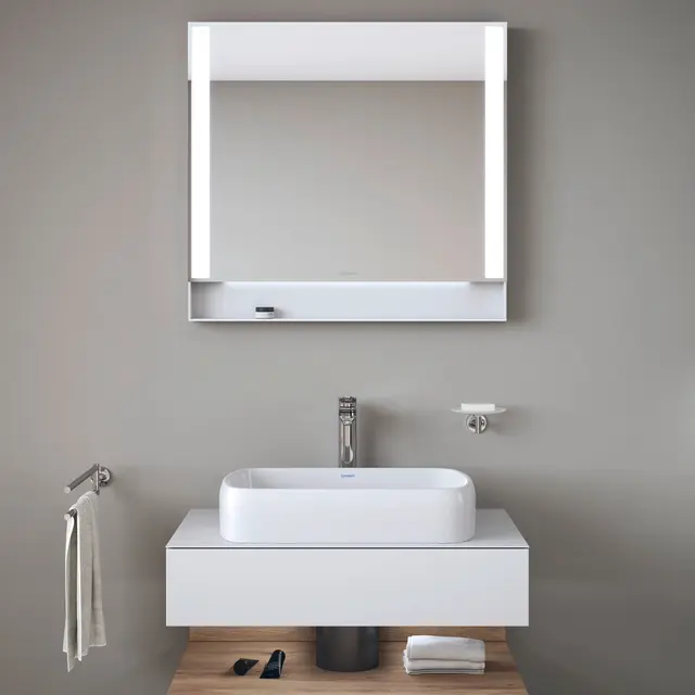 Duravit Wave 1-greps Servantbatteri XL Høy modell, u/bunnventil, Krom 