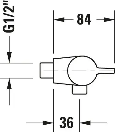 Duravit B.1 Dusjbatteri med termostat Krom 