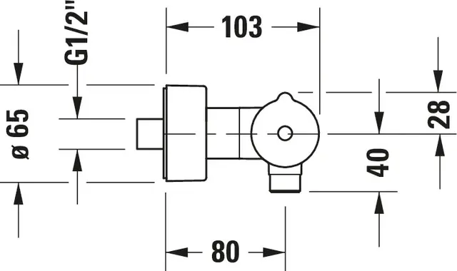 Duravit C.1 Dusjbatteri med termostat Krom 