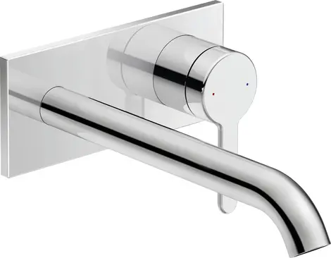 Duravit C.1 1-greps Servantbatteri Til innbygging, 225 mm tut, Krom