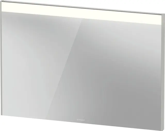 Brioso Speil med LED-lys 102x70 cm, Dimbar, Terra Eik 