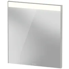 Brioso Speil med LED-lys 62x70 cm, Betonggr&#229; Matt Dekor