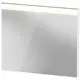 Brioso Speil med LED-lys 82x70 cm, Hvit H&#248;yglans Dekor