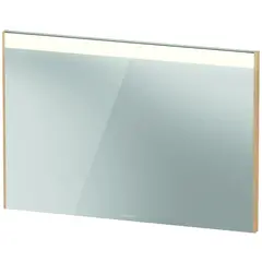Brioso Speil med LED-lys 102x70 cm, Naturlig Eik