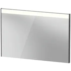 Brioso Speil med LED-lys 102x70 cm, Grafitt Matt Dekor