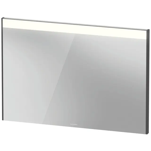 Brioso Speil med LED-lys 102x70 cm, Grafitt Matt Dekor 