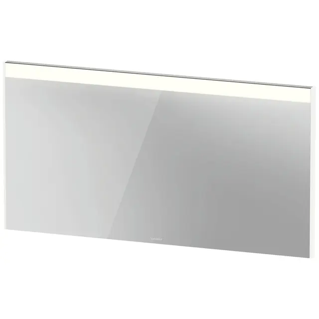 Brioso Speil med LED-lys 132x70 cm, Hvit Matt Dekor 