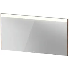 Brioso Speil med LED-lys 132x70 cm, Mørk Valnøtt Dekor
