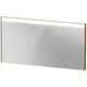 Brioso Speil med LED-lys 132x70 cm, M&#248;rk Valn&#248;tt Dekor