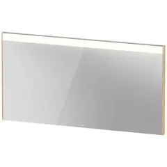 Brioso Speil med LED-lys 132x70 cm, Naturlig Eik