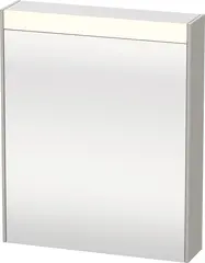 Brioso Speilskap med LED-lys og 1 dør 62x76 cm, Venstre, Betonggrå Matt Dekor