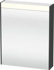 Brioso Speilskap med LED-lys og 1 dør 62x76 cm, Venstre, Grafitt Matt Dekor