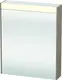 Brioso Speilskap med LED-lys og 1 d&#248;r 62x76 cm, H&#248;yre, Tekstil Dekor