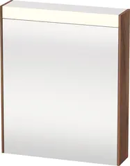 Brioso Speilskap med LED-lys og 1 dør 62x76 cm, Høyre, Natur Valnøtt Dekor
