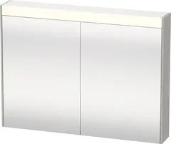 Brioso Speilskap med LED-lys og 2 dører 82x76 cm, Betonggrå Matt Dekor