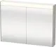 Brioso Speilskap med LED-lys og 2 d&#248;rer 82x76 cm, Betonggr&#229; Matt Dekor