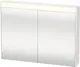 Brioso Speilskap med LED-lys og 2 d&#248;rer 82x76 cm, Hvit Matt Dekor