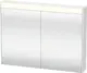Brioso Speilskap med LED-lys og 2 d&#248;rer 82x76 cm, Hvit H&#248;yglans Dekor