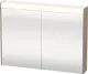 Brioso Speilskap med LED-lys og 2 d&#248;rer 82x76 cm, Tekstil Dekor