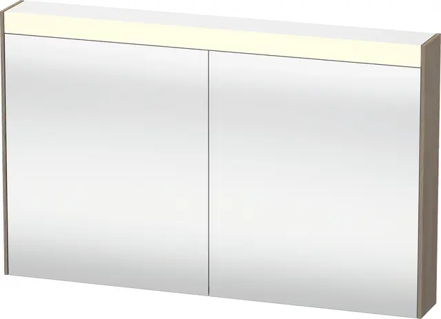 Brioso Speilskap med LED-lys og 2 dører 102x76 cm, Terra Eik 
